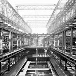 Rare view of Titanic's internal construction, 1910