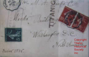 Mail from RMS Titanic