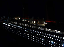 Titanic with Lights ship model 50