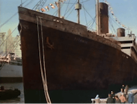 titanic at port